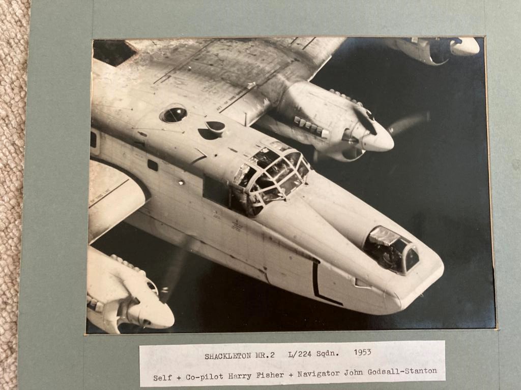 Eddie Cheek fliying a Shackleton